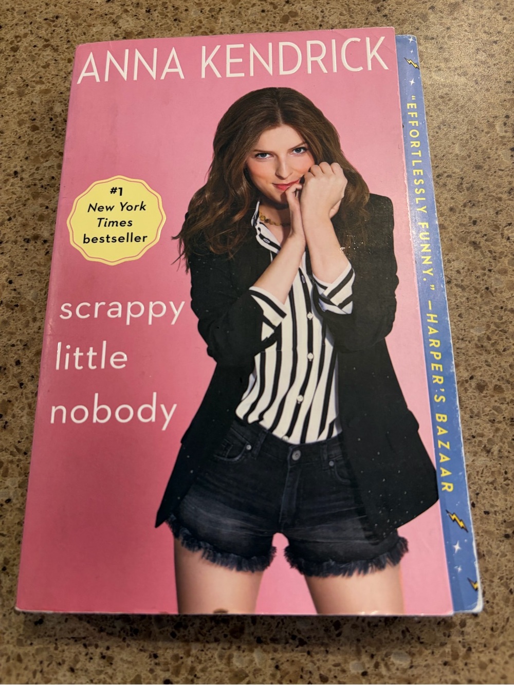 Anna Kendrick Black Denim Frayed Hem Women’s Shorts